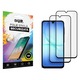 Set 2 X Folie Sticla Securizata Compatibila Cu Samsung Galaxy A17, AntiStatic, Duritate 9H, Rama Negru, Full Glue