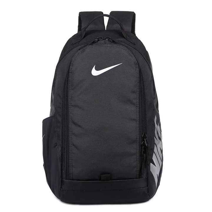 Раница, Nike, за училище и спортни тренировки, черно-бяла, 48см x 34см x 16см