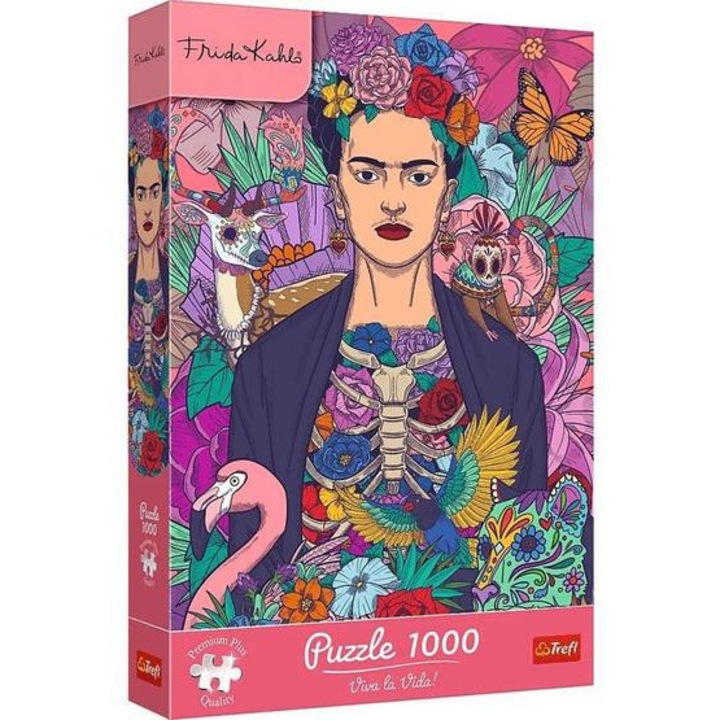 Trefl 1000 db-os Premium Plus puzzle - Frida Kahlo - Virágzó lélek (12096)