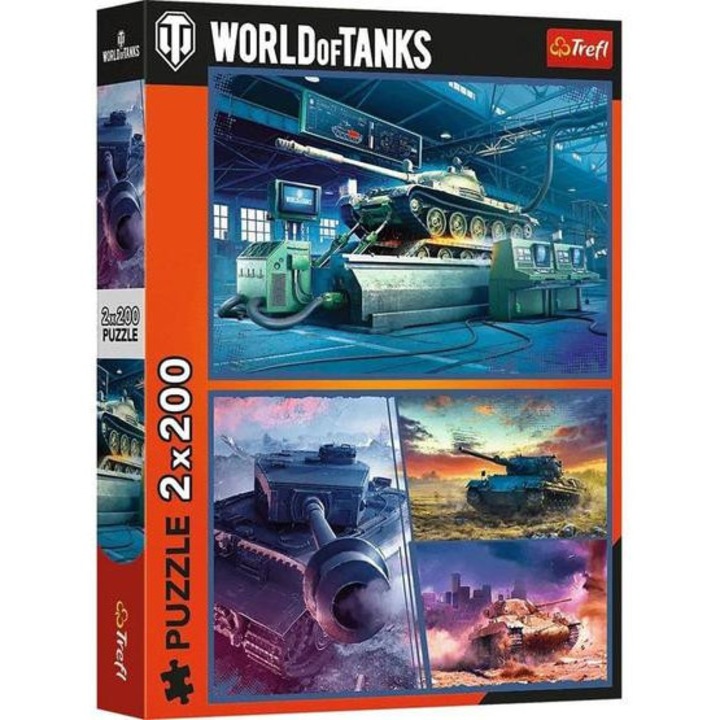 Trefl 2 x 200 db-os puzzle - World of Tanks (13346)