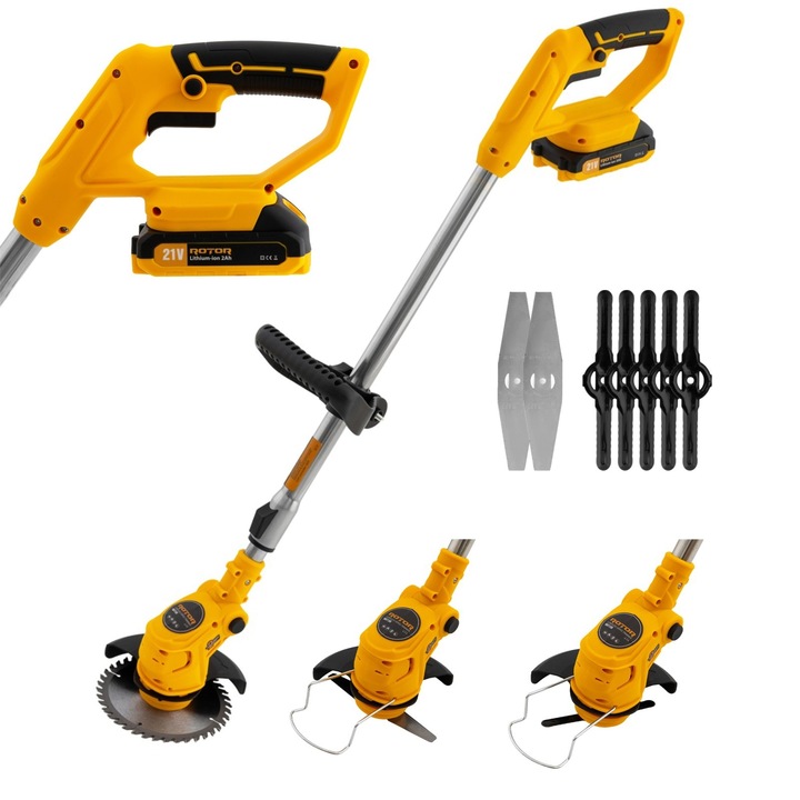 Trimmer pe acumulator RBT-150 ROTOR 1 x Acumulator 21V 2Ah,8000 rot/min