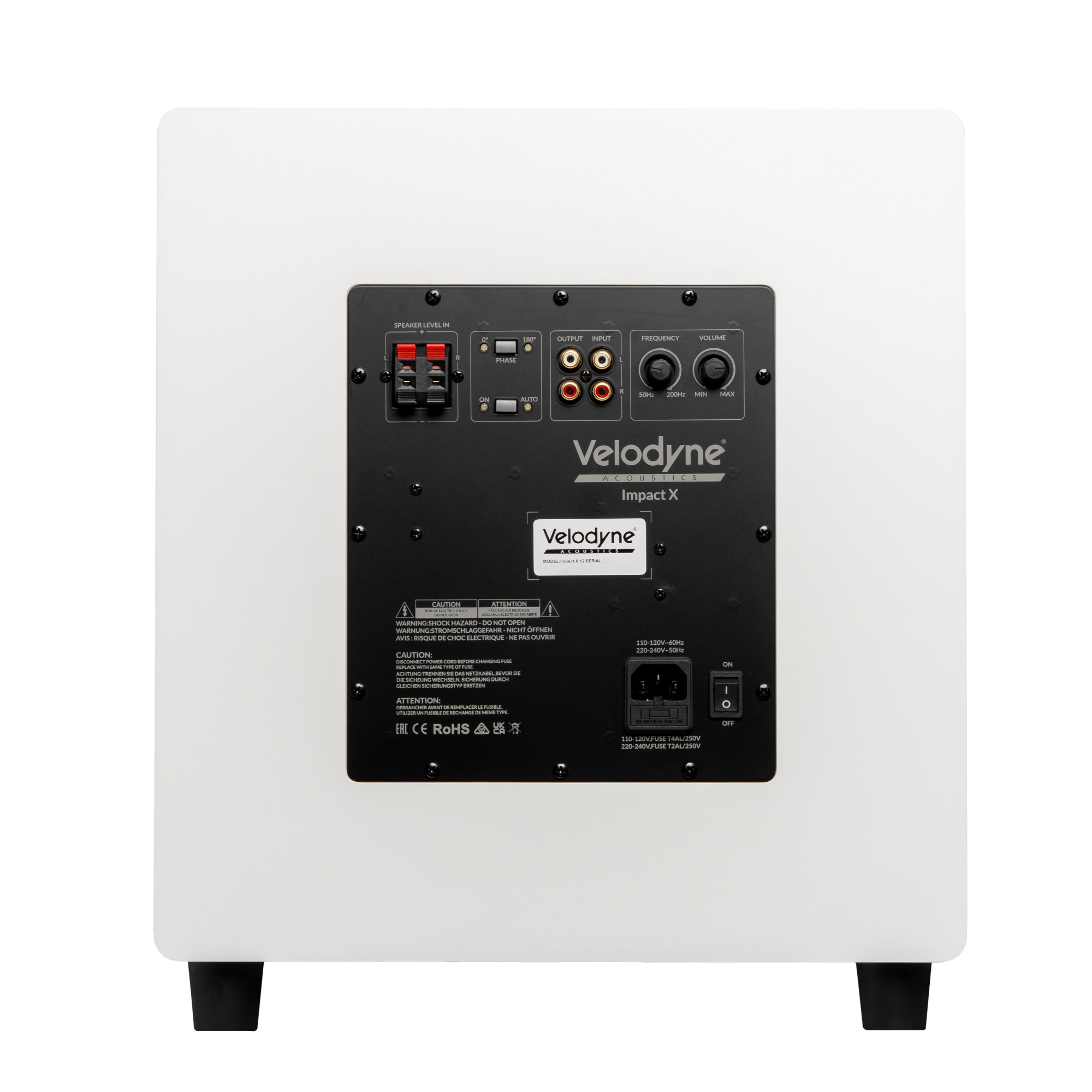Subwoofer Velodyne Acoustics Impact X 12'', Alb