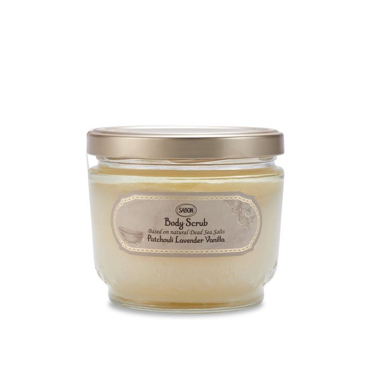 Scrub pentru corp Patchouli - Lavender - Vanilla, SABON, 11687S, 600 g