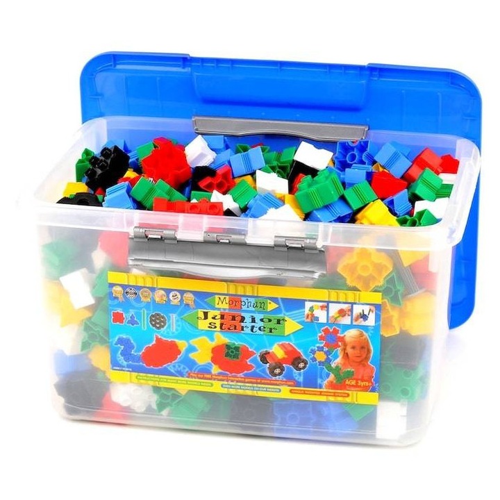 Set de constructie Morphun Starter 600 elemente, multicolor, instructiuni incluse