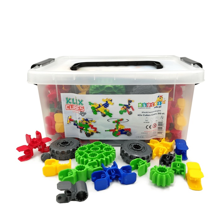 Set de constructie Klocki, 310 elemente, multicolor