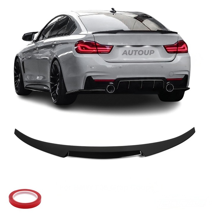 Eleron Spoiler Portbagaj M Style BMW Seria 4 F36 Gran Coupe 2013-2021 - Negru Lucios