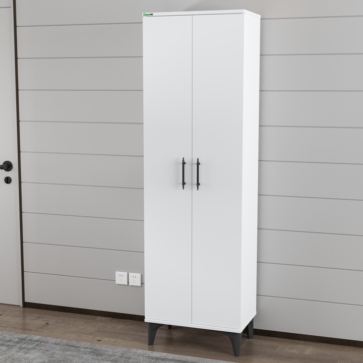 Vestiar Suspendat – Mobilier Modern din PAL Alb Lucios, Premium