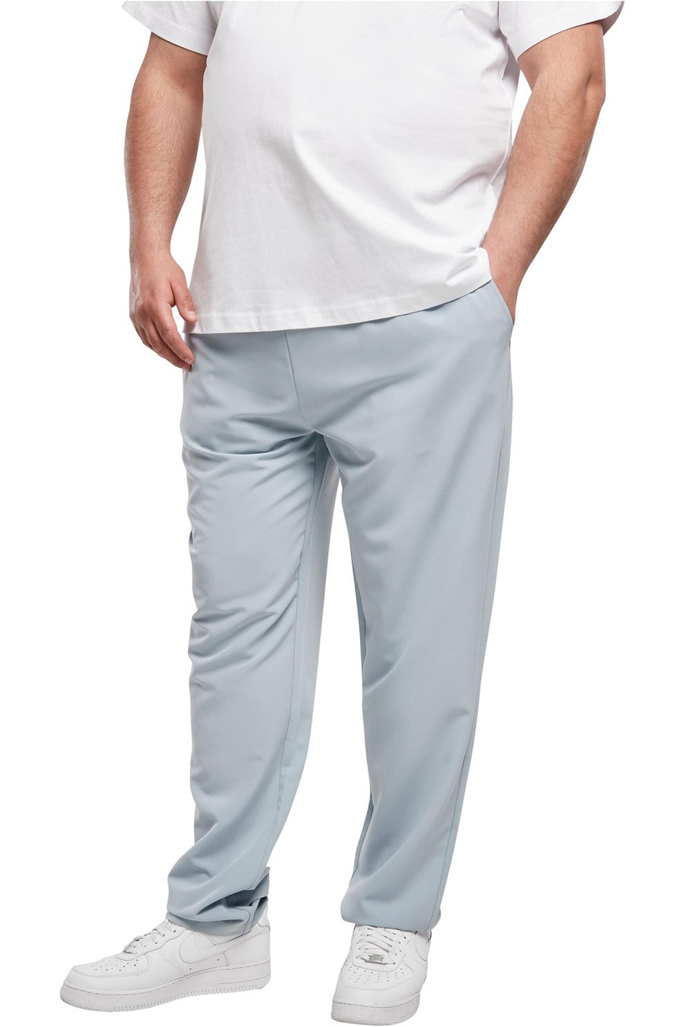 Urban Classics, Pantaloni relaxed fit cu snur de ajustare, Albastru pal, M