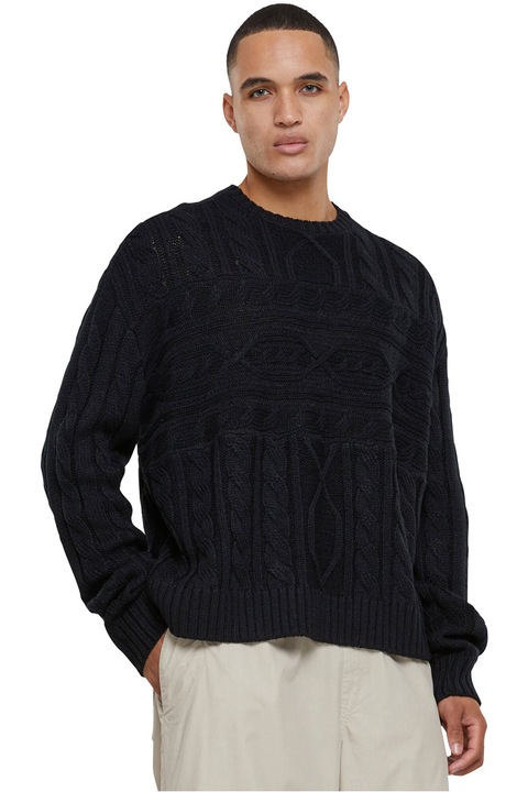 Urban Classics, Pulover tricotat supradimensionat, Negru