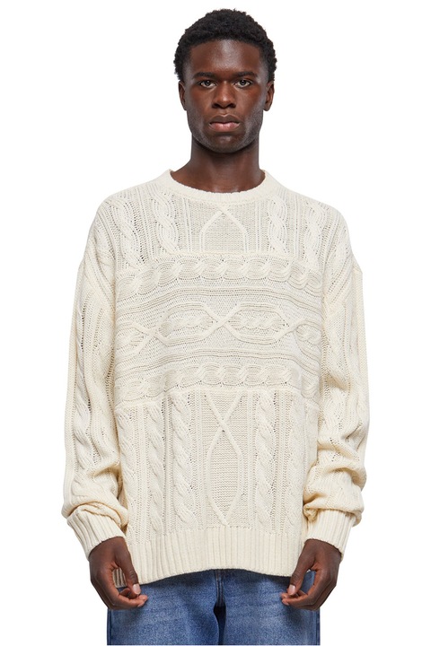 Urban Classics, Pulover tricotat supradimensionat, Maro nisip