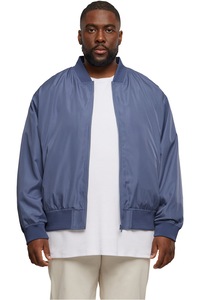 Urban Classics, Jacheta bomber cu mansete elastice, Indigo, XL