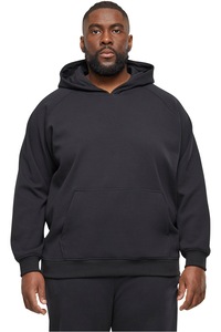 Urban Classics, Hanorac din amestec de bumbac cu buzunar kangaroo, Negru, L