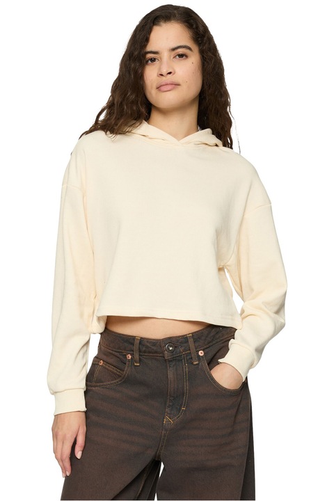 Urban Classics, Hanorac crop cu maneci cazute, Maro nisip, M