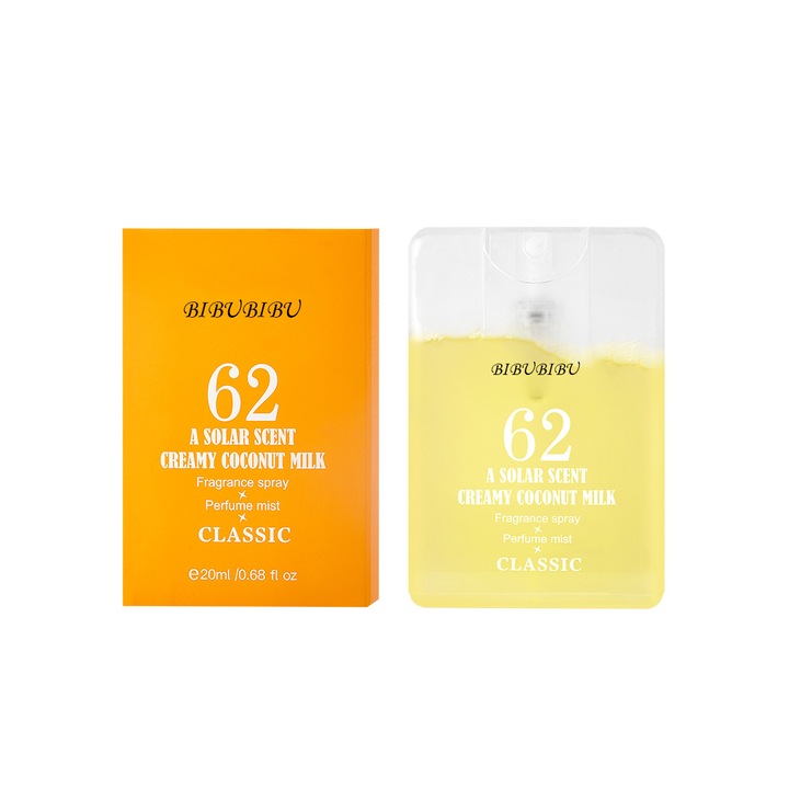 bibubibu® Джобен парфюмен спрей, дълготраен аромат, жълт, 20мл