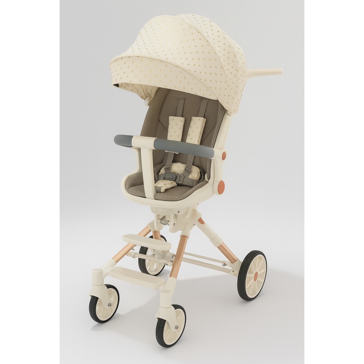 Carucior sport reversibil pentru bebelusi – cu pozitie de somn si parasolar