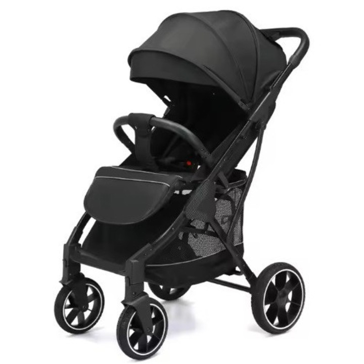 Carucior sport pliabil pentru bebelusi, negru