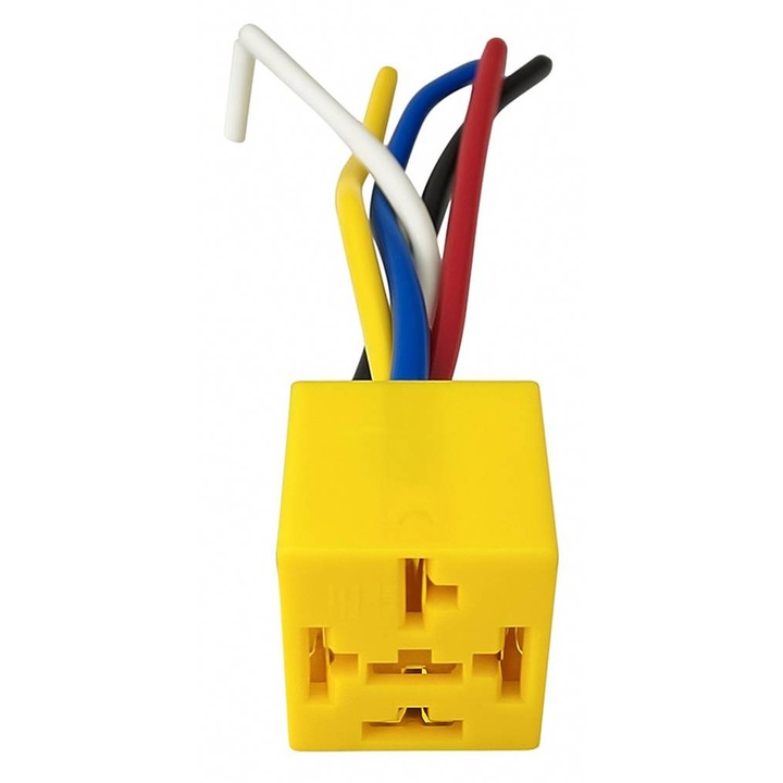Autórelé foglalat Alien, 12VDC, 40A, 5pin, 120mm