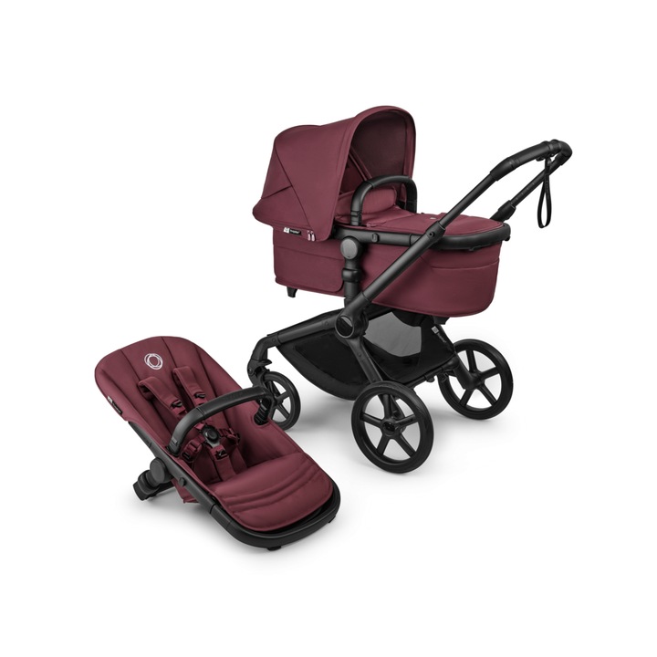 Количка Bugaboo Fox 5 Renew Black/Dark Cherry 2 в 1