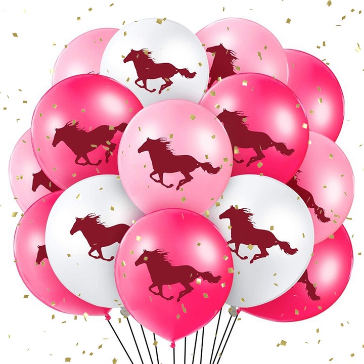 Cowgirl parti dekoráció, 36 darabos 12 hüvelykes lufi szett, tehénmintás stílus, tartós poliészter anyag