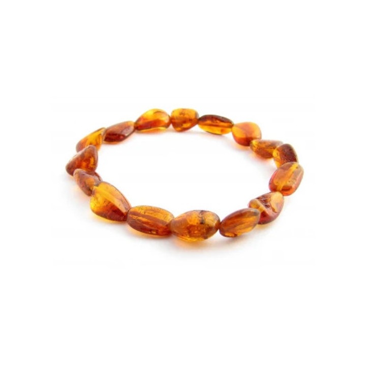 Bratara chihlimbar adulti, Druzy, Model 9, 18 cm