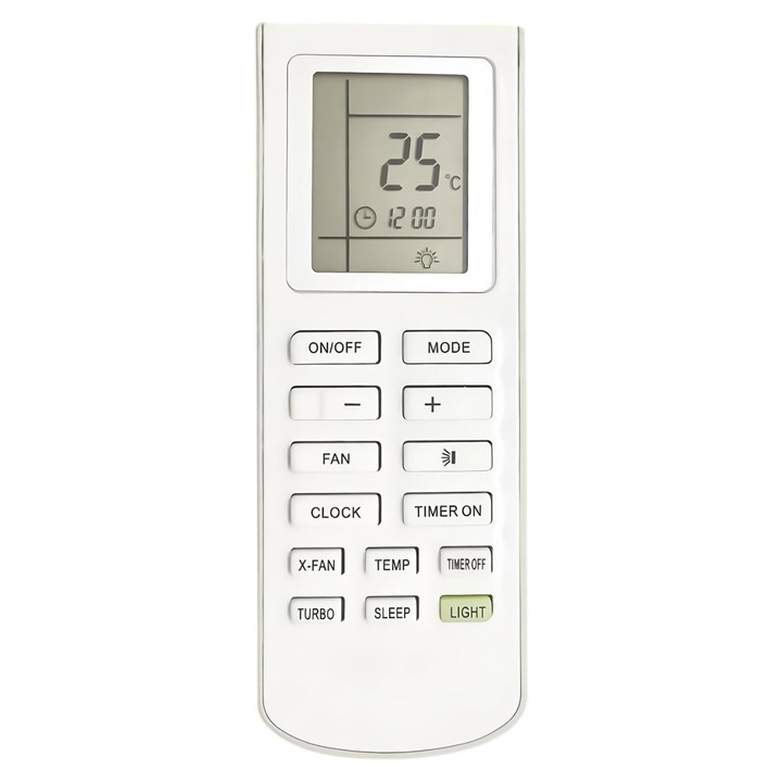 Telecomanda pentru aer conditionat Gree YAM1F, x-remote, Alb