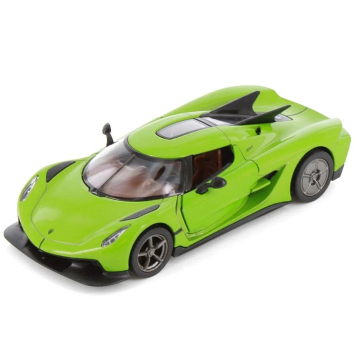 Fém makett Koenigsegg Jesko Absolut, Zöld, 1:36