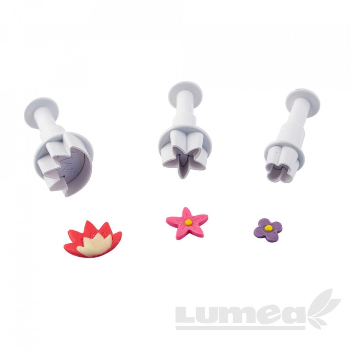 Set decupatoare flori, 3 buc. - Lumea