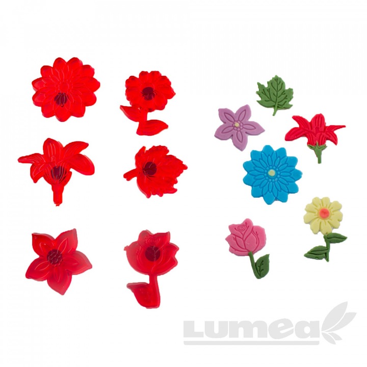 Set decupatoare floare, 6 buc. - Lumea