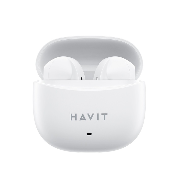 Слушалки HAVIT TW941, Bluetooth 5.3, TWS, Open-Ear, Тъч контрол, Бял