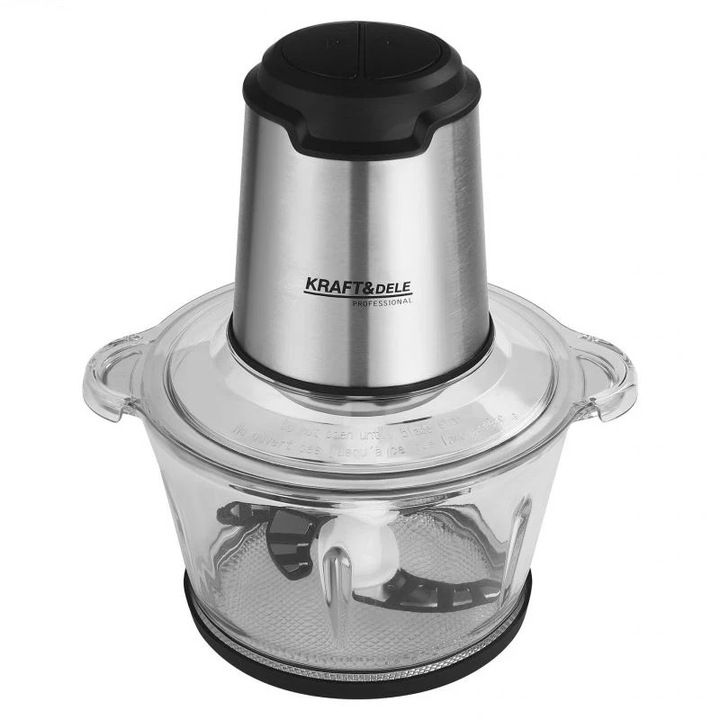 Tocator electric pentru carne si legume, 2 l, 350 W, Kraft&Dele KD4120