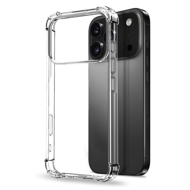 Husa protectie Mat-Tech compatibila cu iPhone 17 Pro, Margini ridicare camera, Colturi anti-soc, Decupaje Precise, Rezistenta la impact, Transparenta