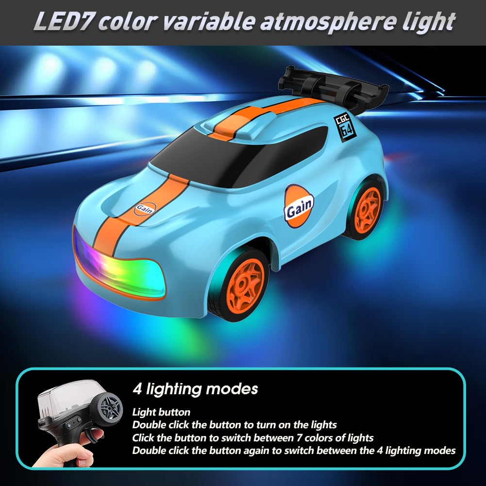 1/64 Mini RC Drift Car 4WD High-Speed Full-Proportional Desktop