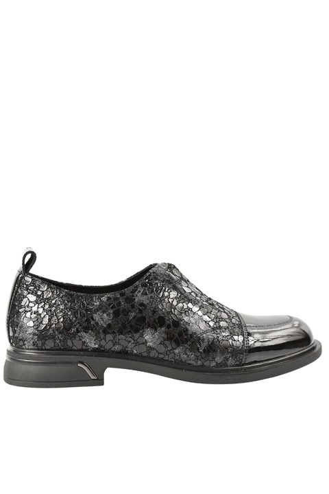 Pantofi casual, dama, KARISMA, DL70030A negru, piele naturala lacuita 39