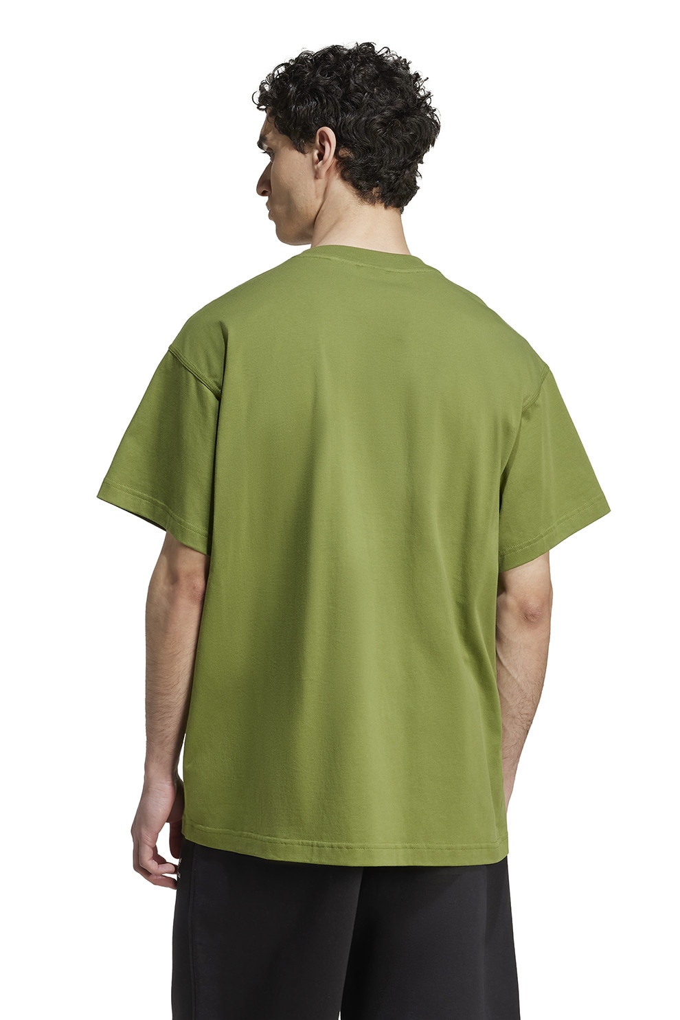 【y4326u】green clothing over mitt XL adidas Originals, Tricou supradimensionat de bumbac cu logo