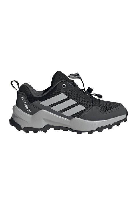adidas Performance, Terrex Ax4s túrabakancs rugalmas fűzőkkel, Fekete/Törtfehér/Sötétszürke
