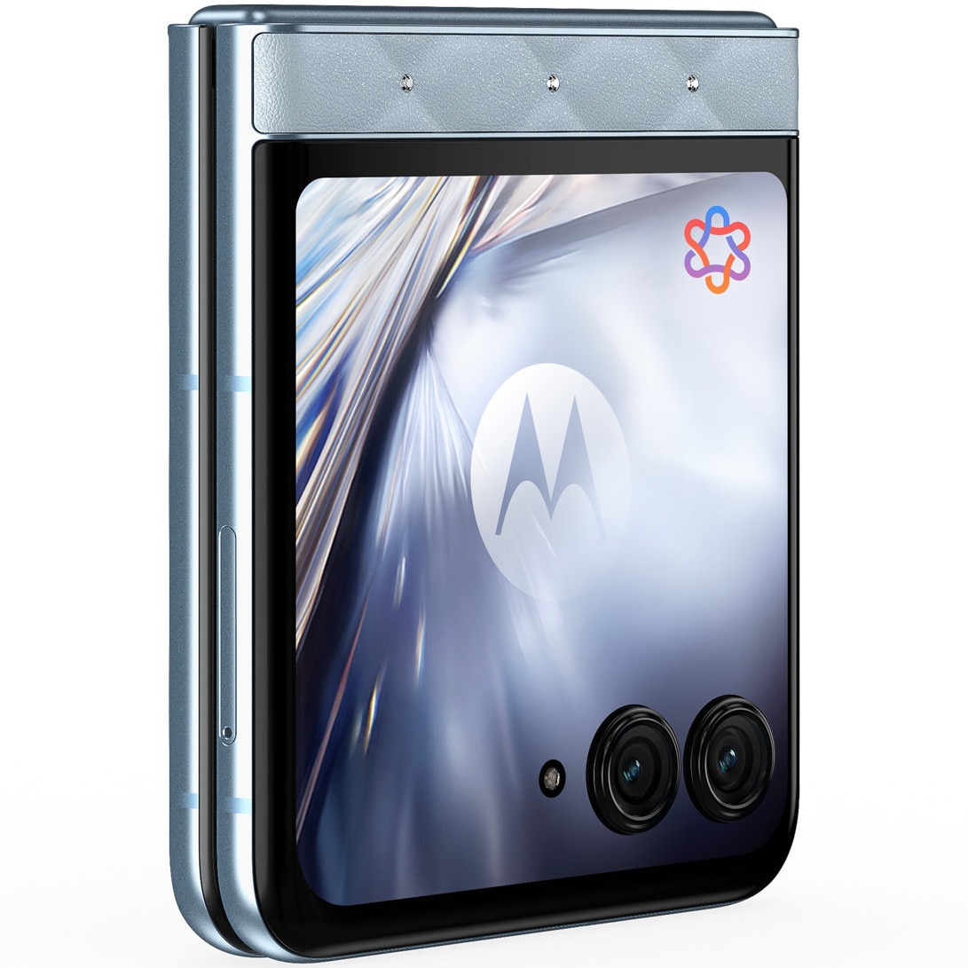 Telefon mobil Motorola razr 60 Swarovski, Dual SIM, 256GB, 8GB RAM, Ice Melt + casti moto buds loop