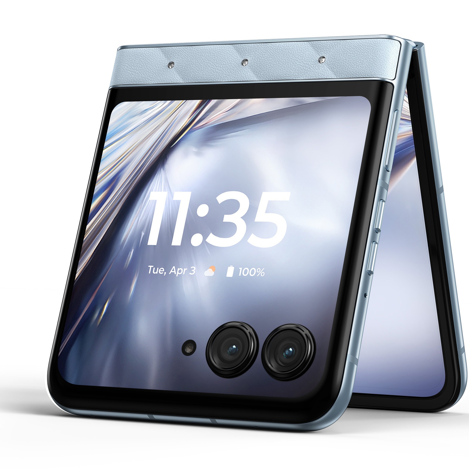 Telefon mobil Motorola razr 60 Swarovski, Dual SIM, 256GB, 8GB RAM, Ice Melt + casti moto buds loop