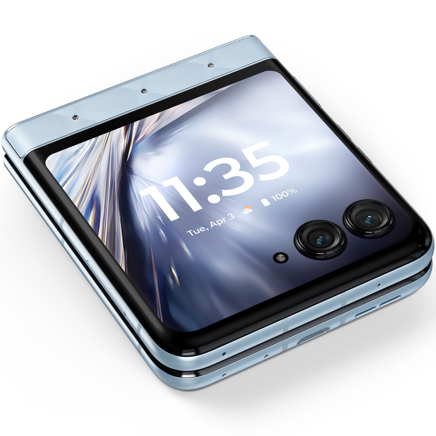 Telefon mobil Motorola razr 60 Swarovski, Dual SIM, 256GB, 8GB RAM, Ice Melt + casti moto buds loop