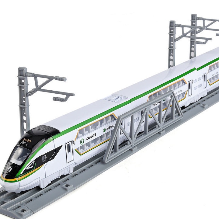 Trenulet de jucarie, model cu sine magnetice, 44x3x3.5cm