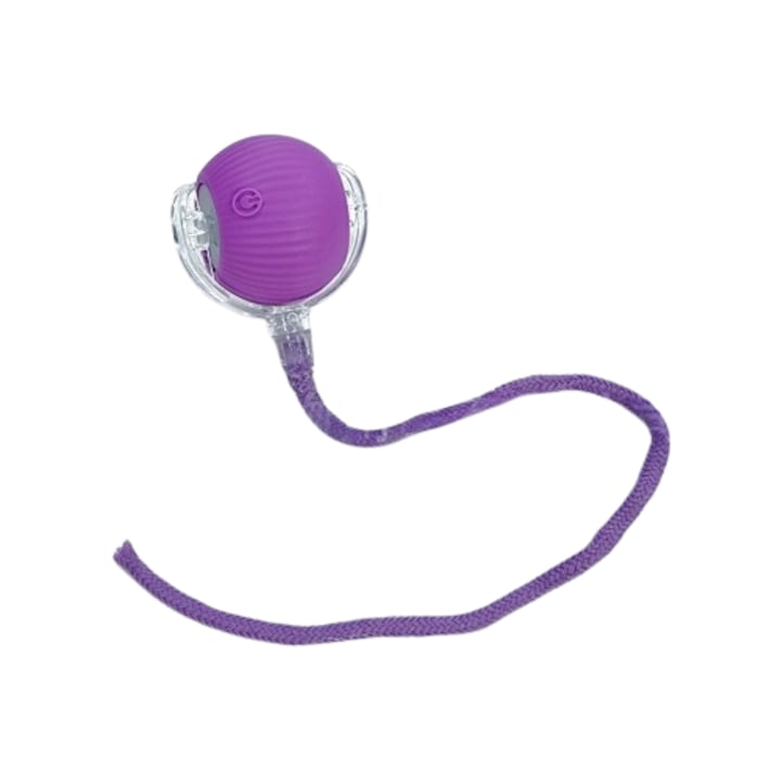 Minge interactiva pentru pisici si caini, 3 moduri de functionare, accesorii cu coada, 2.3 inch