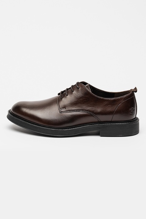 Lumberjack, Pantofi derby din piele, Maro inchis