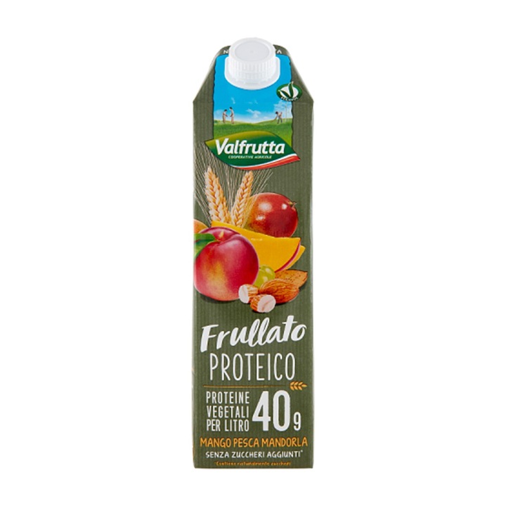 Smoothie Proteine mango piersici migdale 1L Valfrutta