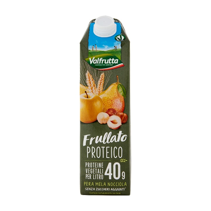 Smoothie Proteine pere mere alune 1L Valfrutta