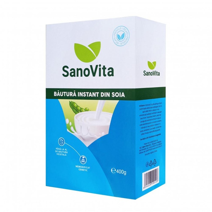 Set 2 x Bautura Instant din Soia, Sanovita, 400 g