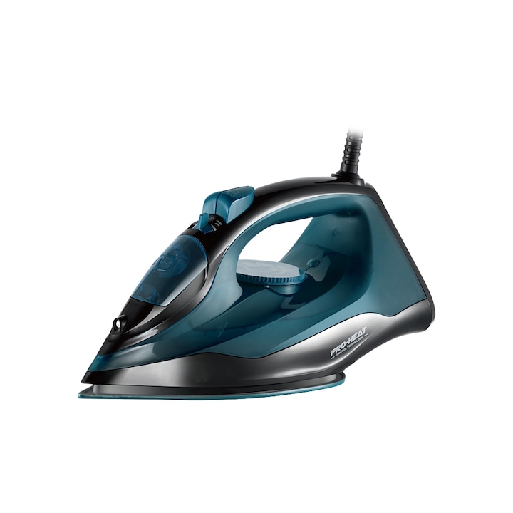 Fier de calcat cu abur, 1200W, 220V, rezervor mare de apa, incalzire rapida, 10, 5x26cm, albastru inchis