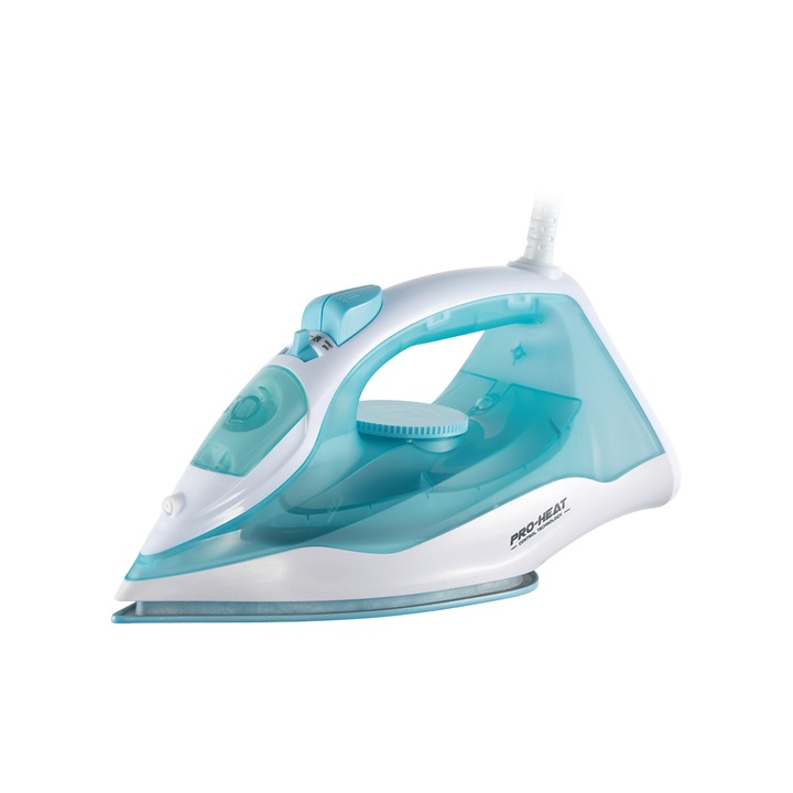Fier de calcat cu abur, 1200W, 220V, rezervor mare de apa, incalzire rapida, 10, 5x26cm, albastru deschis
