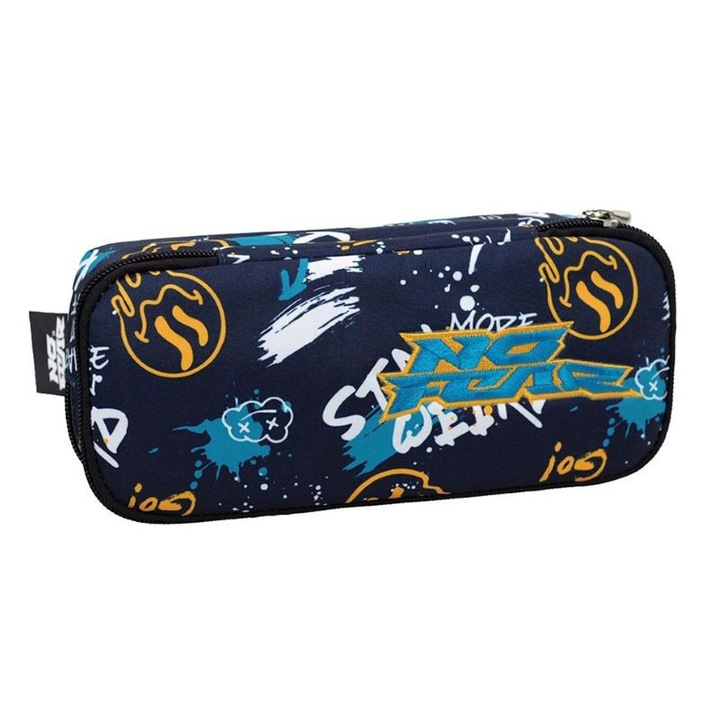 Ученически несесер No Fear Weird, без съдържаниие, 10 x 23 x 6 см