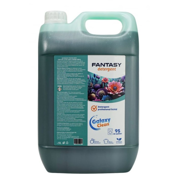 Detergent de rufe, Fantasy, 5l, Galaxy Clean