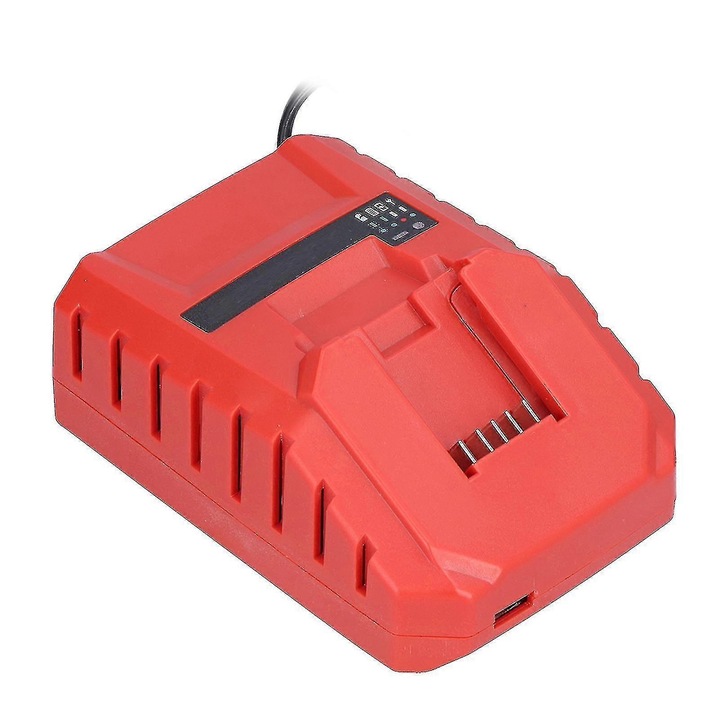 Akkumulátortöltő, 10.8V, 4A, piros, Hilti 12V C4/12-50-hez, EU csatlakozó