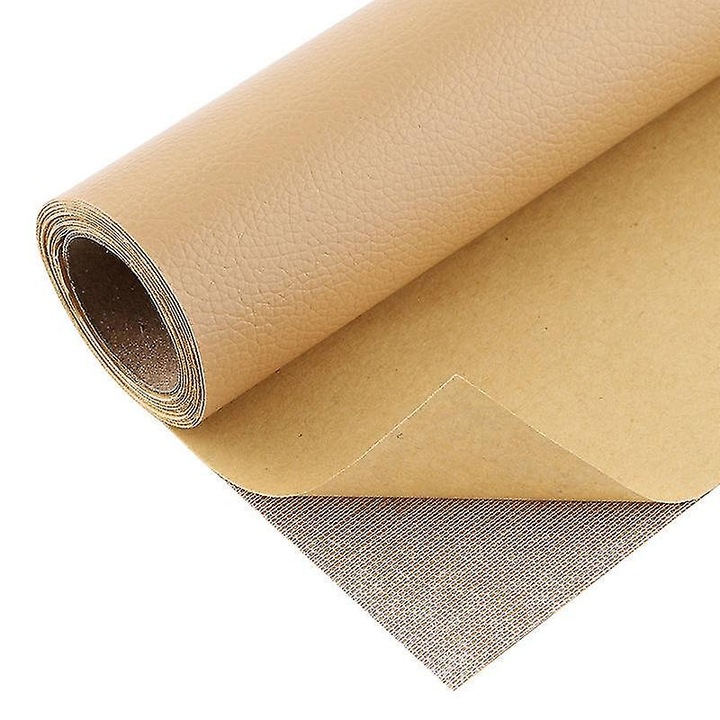Petic autocolant de reparare din piele, 50x137 cm, autoadeziv